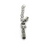 Clasp, Lobster Chain Clasp, Silver, Alloy, 65mm x 6mm x 5mm, Sold Per pkg of 2 - Butterfly Beads