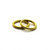 Closed Rings, Gold, Alloy, Round, 12mm, 15 Gauge