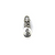 Charms, Knotted Money Bag, Silver, Alloy, 15mm X 7mm X 7mm, Sold Per pkg of 6