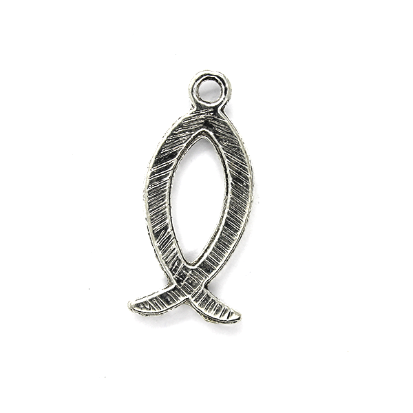 Pendants, Awareness Ribbon, Silver, Alloy, 24mm x 11mm, Sold Per pkg 8