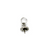 Bails, Pin Flower Bails, Silver, Alloy, 12mm x 6mm, Sold Per pkg of 6 - Butterfly Beads