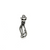 Charms, Long Cat, Silver, Alloy, 33mm x 10mm, Sold Per pkg of 5