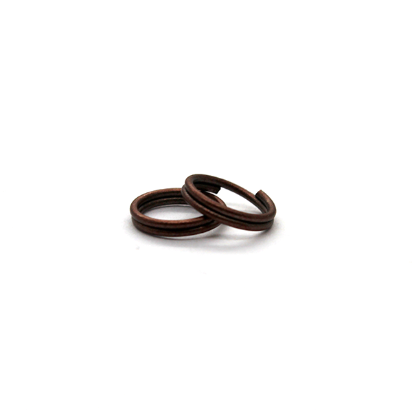 Split Rings, Copper Alloy, Round, 8mm, 14 Gauge