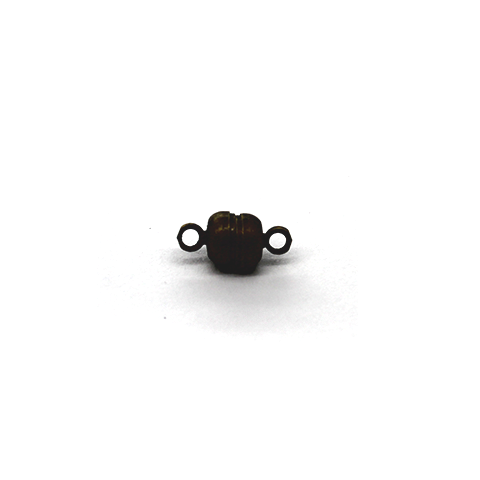 Clasp, Magnetic Ball Clasp, Brass, Alloy, 10mm x 5mm, Sold Per pkg of 2 - Butterfly Beads
