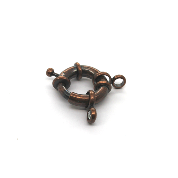 Clasp, Spring Clasp , Copper, Alloy, 33mm x 22mm, Sold Per pkg of 1 - Butterfly Beads