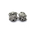 Spacers, Owl Bead Spacer, Alloy, Silver, 10mm X 8mm, Sold Per pkg of 10