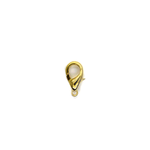 Clasp, Lobster Clasps, Gold, Alloy, 14mm x 7mm x 3mm, Sold Per pkg of 8 - Butterfly Beads