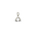 Bails, Pinch Bails, Silver, Alloy, 12mm x 4mm x 3mm, Sold Per pkg of 4 - Butterfly Beads
