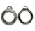 Pendants, Rigid Gear, Silver, Alloy, 32m X 27mm, Sold Per pkg of 3