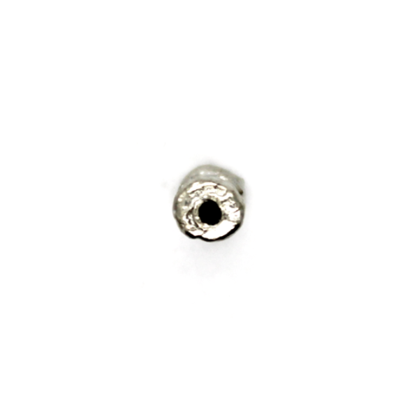 Spacers, Tube Spacer Bead, Alloy, Silver, 8mm X 3mm X 3mm, Sold Per pkg of 30