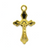 Pendant, Sun Crucifix, Gold, Alloy, 30mm x 17mm, Sold Per pkg 8