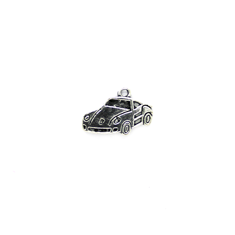 Charms, Sports Car, Silver, Alloy, 14mm x 20mm, Sold Per pkg of 5