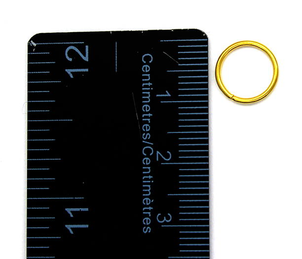 Jump Rings, Gold, Alloy, Round, 10mm, 16 Gauge, Available Closed and Open
