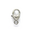Clasp, Lobster Heart Clasp, Alloy (Nickle Free), Silver, 26mm x 13mm, Sold Per pkg of 1 - Butterfly Beads