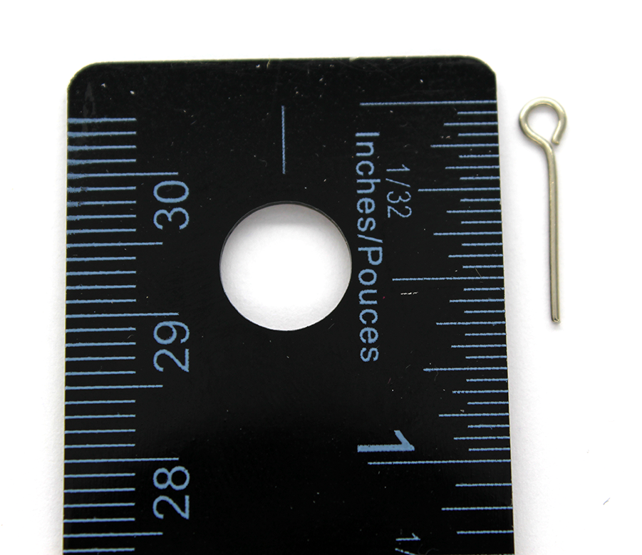 Eye Pins, Bright Silver, Alloy, 0.65 inches, 21 Gauge, Sold Per pkg of 140+ pcs