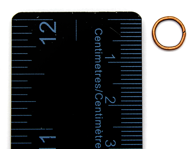 Jump Rings, Copper Alloy, Round, 8mm, 22 Gauge, 80+ pcs