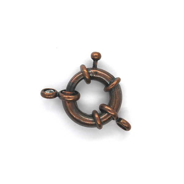Clasp, Spring Clasp , Copper, Alloy, 33mm x 22mm, Sold Per pkg of 1 - Butterfly Beads