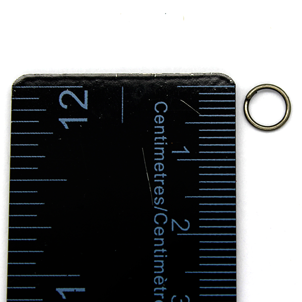 Jump Rings, Gunmetal, Alloy, Round, 8mm, 21 Gauge