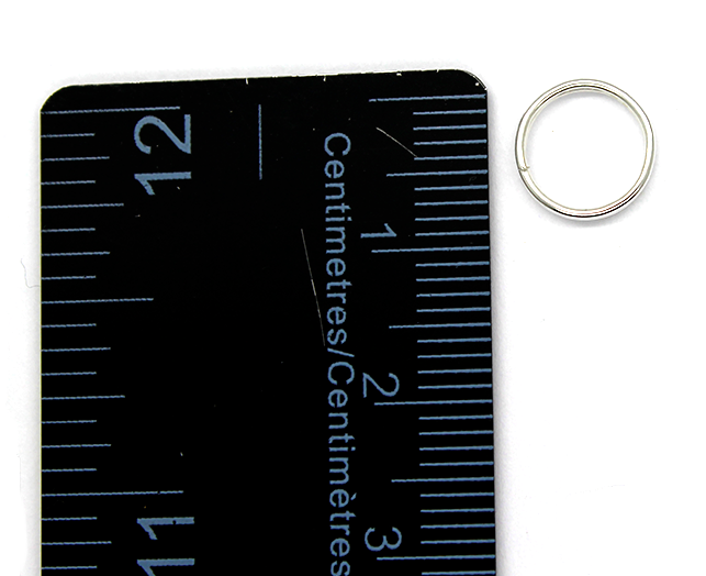 Split Rings, Silver, Alloy, Round, 9mm, 21 Gauge, 80+ pcs