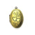 Pendant, Oval Dual Heart Locket, Brass, Alloy, 42mm x 27mm X 9mm, Sold Per pkg of 1