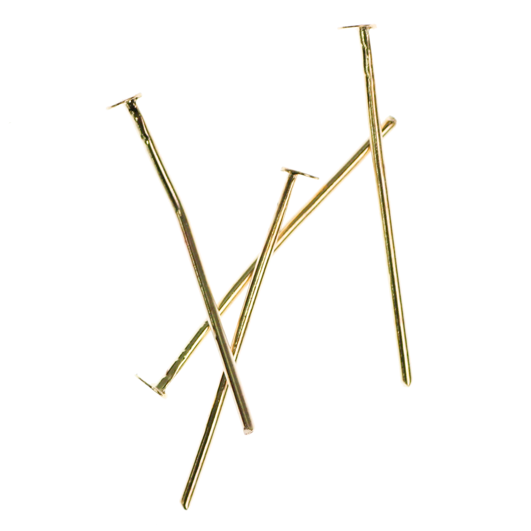 Flat Head Pins, Rose Gold, Alloy, 0.8 inches, 20 Gauge, 100+ pcs per bag