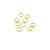 Gold-Plated Jump Rings, 3mm, 24 Gauge, 35+ pcs per bag