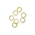 Jump Rings, Gold Plated, Stainless Steel, Round, 8mm, 19 Gauge, Sold Per pkg of 36 pcs