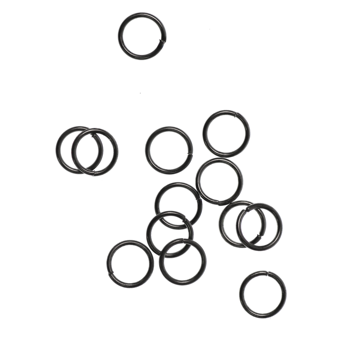 Jump Rings, Open, Gunmetal, Alloy, Round, Available in Multiple Sizes and Gauges