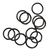 Jump Rings, Open, Gunmetal, Alloy, Round, Available in Multiple Sizes and Gauges