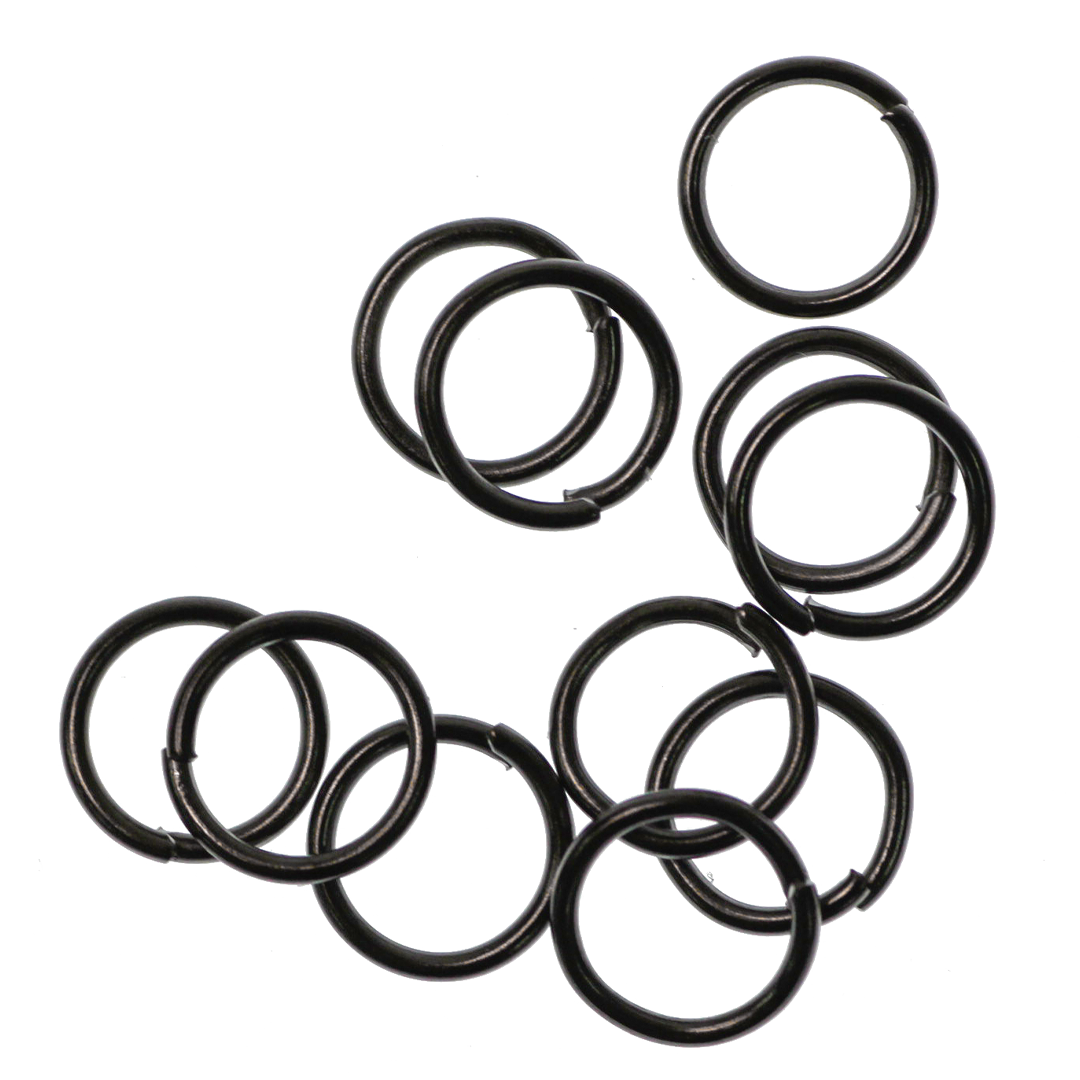 Jump Rings, Open, Gunmetal, Alloy, Round, Available in Multiple Sizes and Gauges
