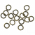 Jump Rings, Open, Brass, Alloy, Round, 19 Gauge, Available in Multiple Sizes