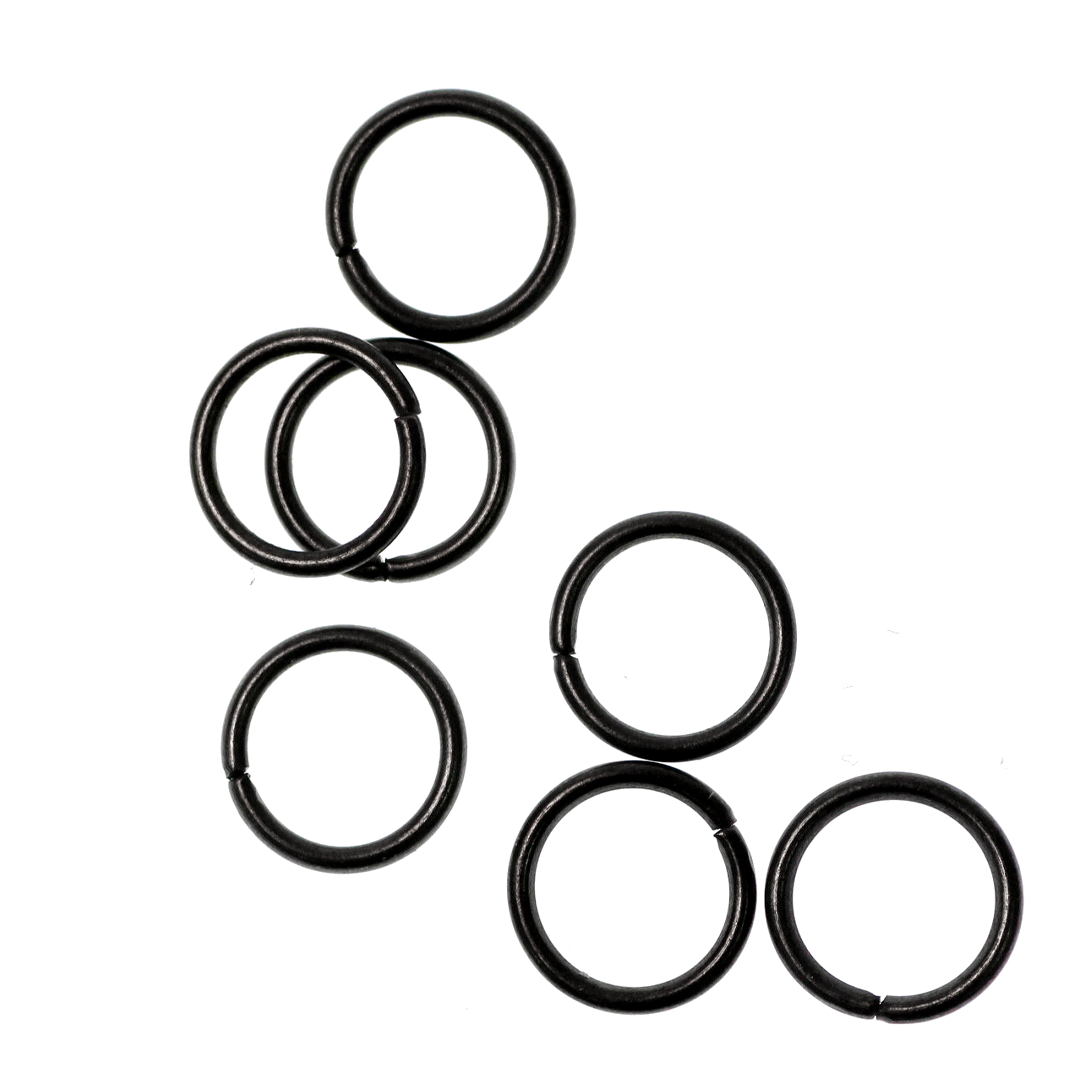 Jump Rings, Open, Gunmetal, Alloy, Round, Available in Multiple Sizes and Gauges