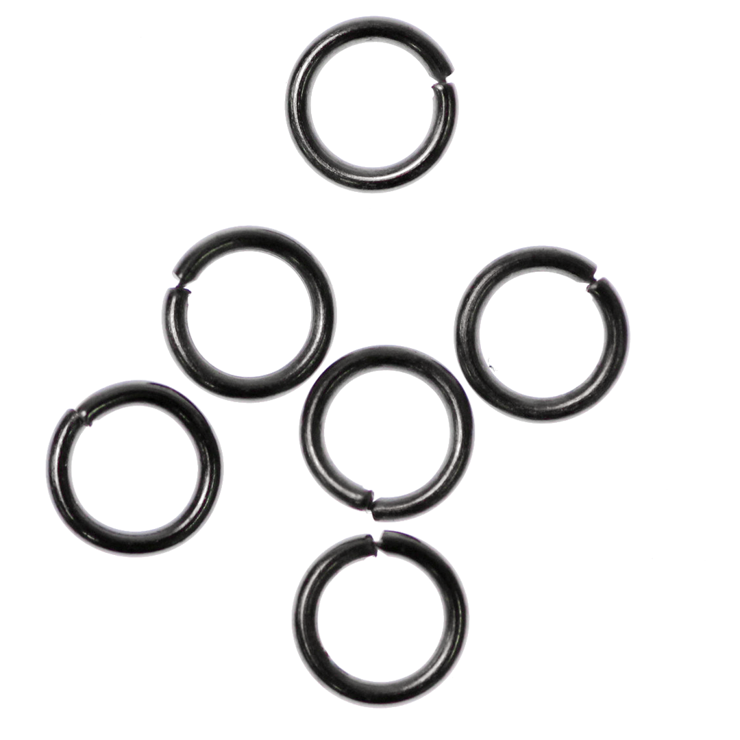 Jump Rings, Open, Gunmetal, Alloy, Round, Available in Multiple Sizes and Gauges