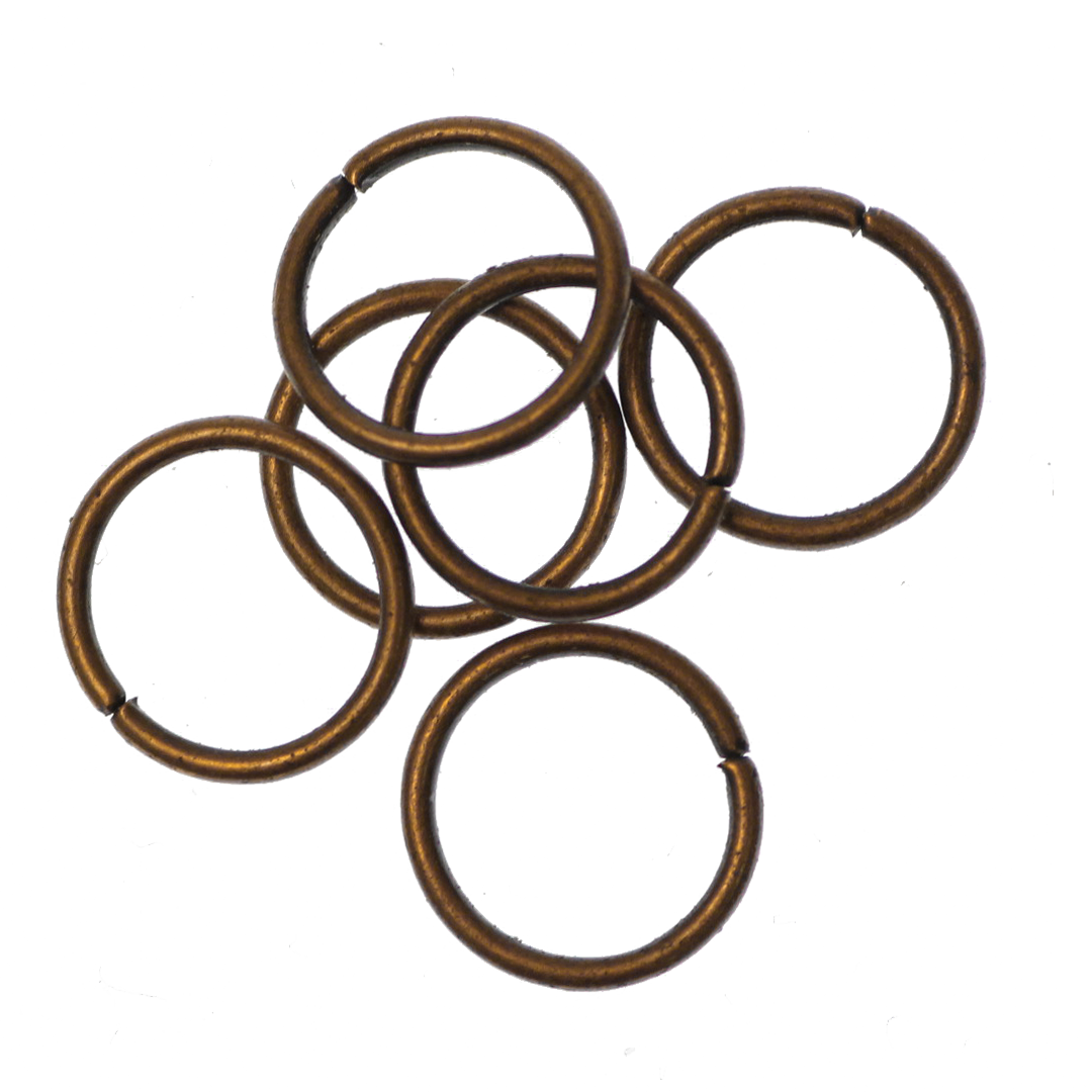Jump Rings, Copper, Alloy, Round, 12mm, 16 Gauge, Sold Per pkg of 30