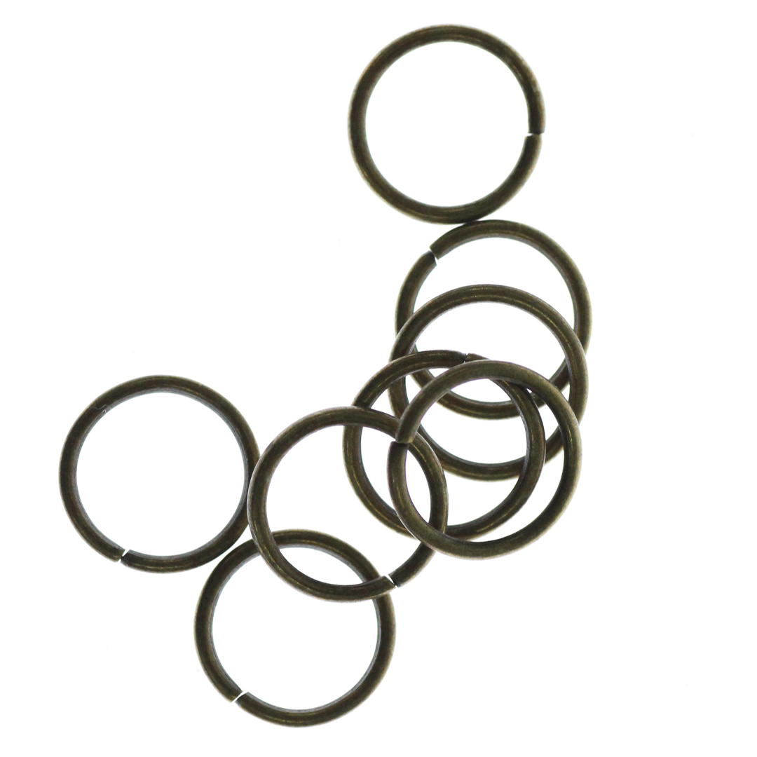 Jump Rings, Alloy, Round, 12mm, 16 Gauge, Sold Per pkg of 60, Available in Multiple Colours