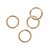 Jump Rings, Rose Gold, Alloy, Round, 6mm, 18 Gauge, Sold Per pkg of Approx 95