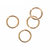 Jump Rings, Rose Gold, Alloy, Round, 6mm, 20 Gauge, Sold Per Pkg Approx 270