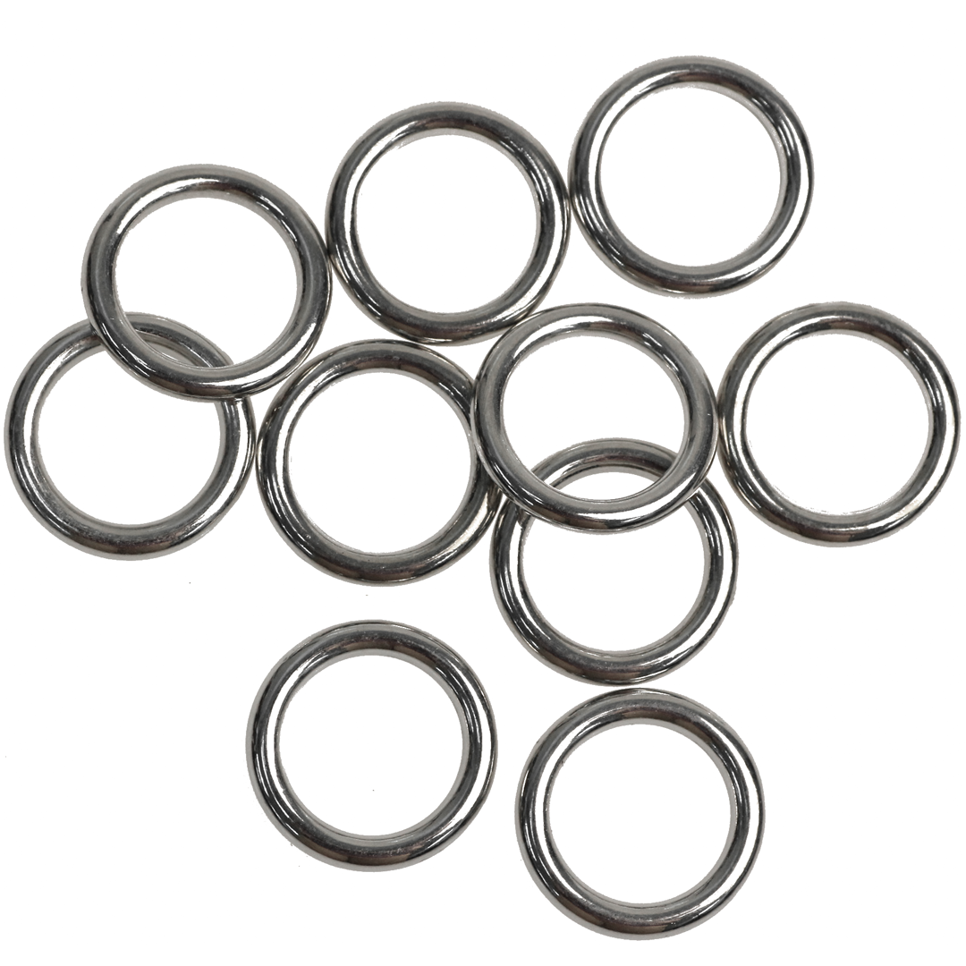 Closed Rings, Silver, Alloy, Round, 24mm x 3.5mm, 10 pcs per bag