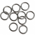 Closed Rings, Silver, Alloy, Round, 24mm x 3.5mm, 10 pcs per bag