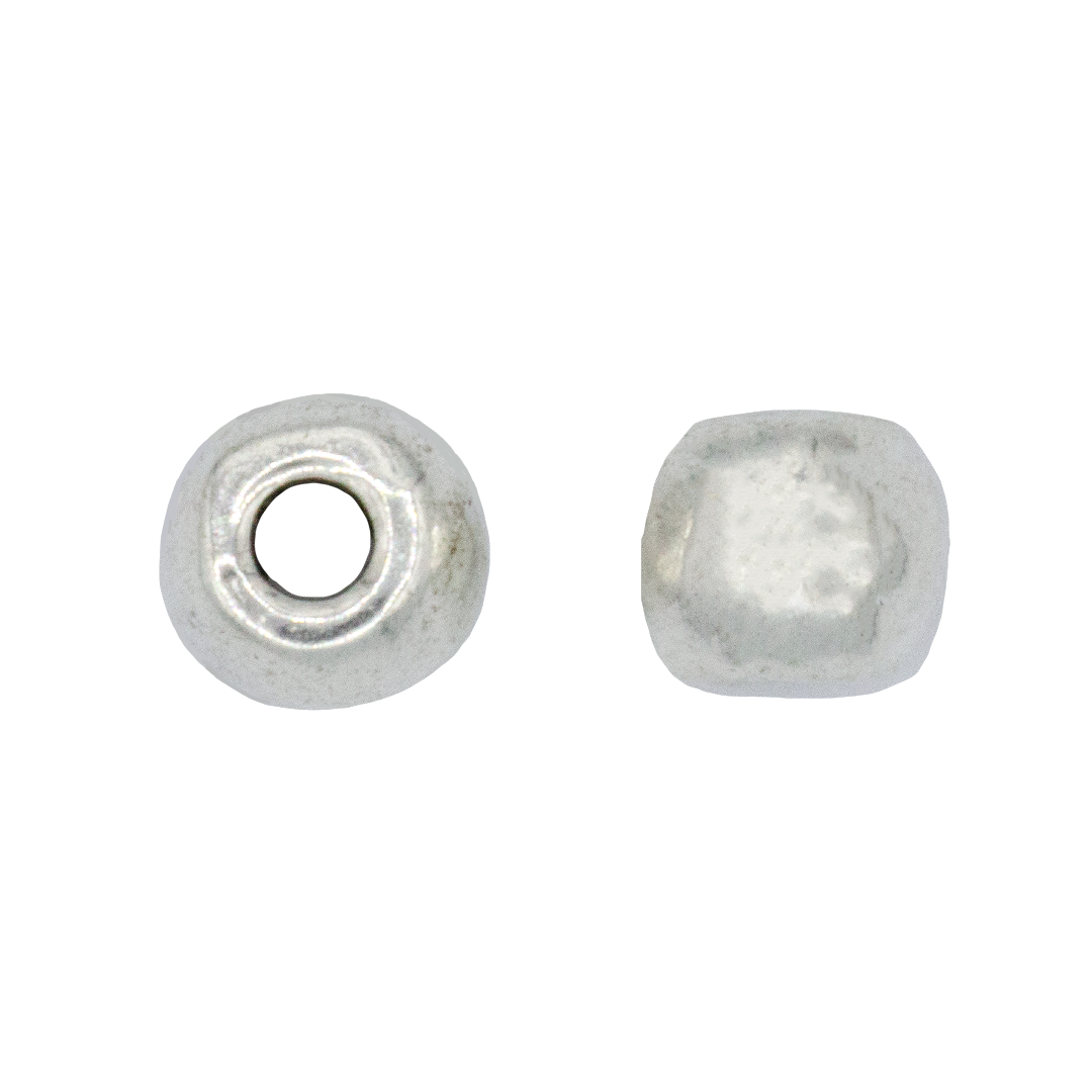 Spacers, Smooth Barrel Spacer, Silver, Alloy, 5mm, 12 pcs per bag