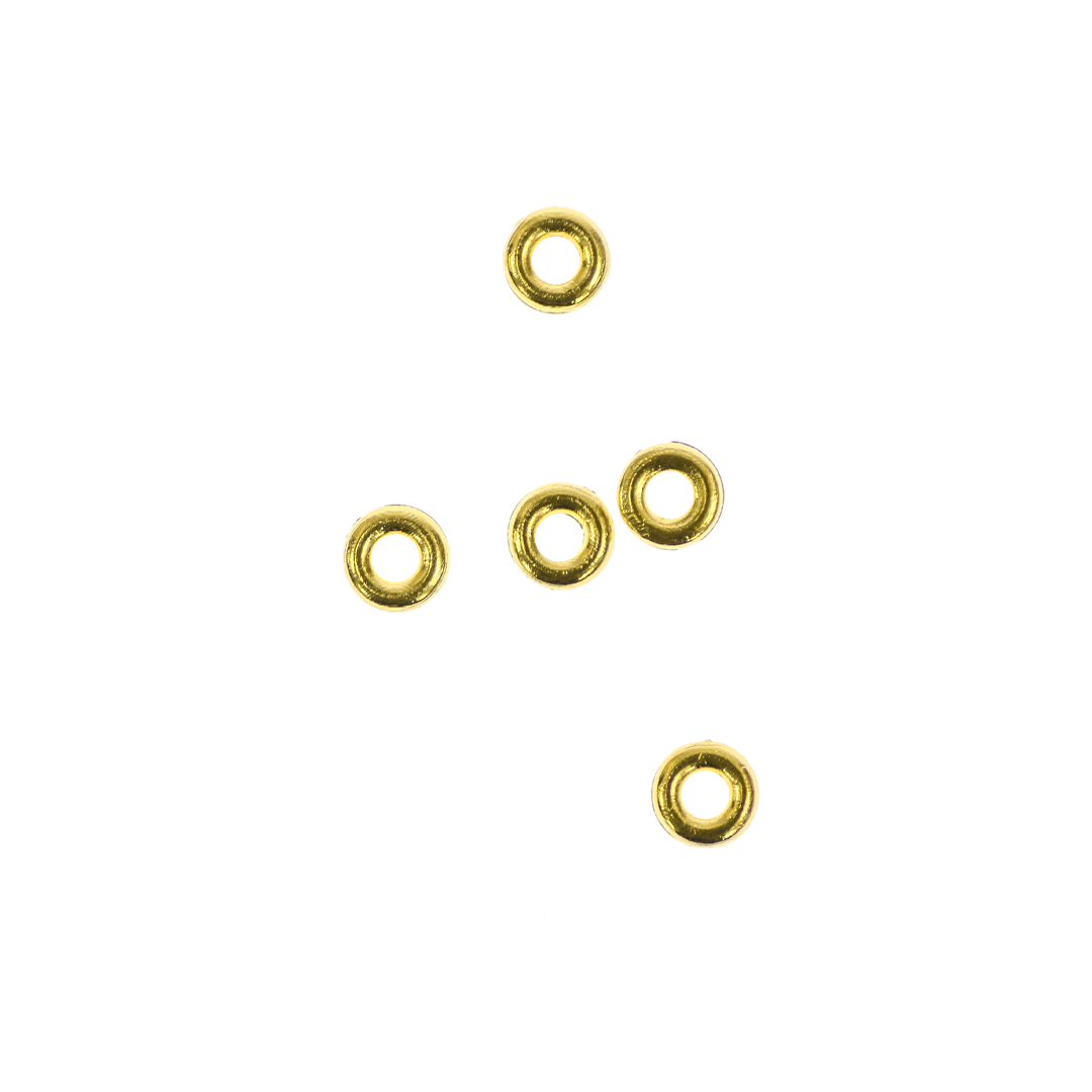 Spacer, Rondelle Bead, Alloy, Gold, 6mm x 6mm, Sold Per pkg of 50