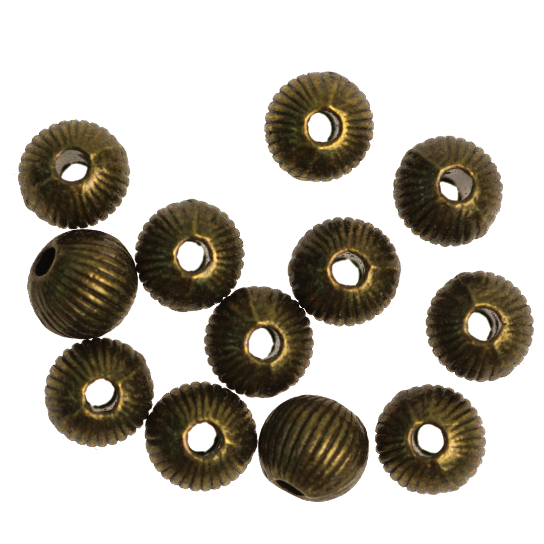Spacers, Wool Yarn Spacer, Alloy, Brass, 7mm X 7mm X 2mm (hole), Sold Per pkg of 12