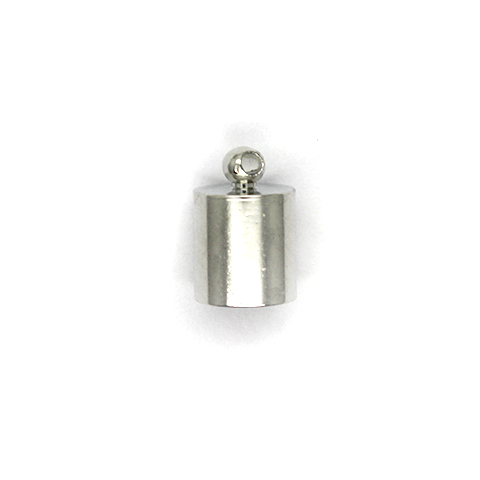 Terminator, Cord Ends, Silver, Alloy, 14mm x 11mm , Sold Per pkg of 4