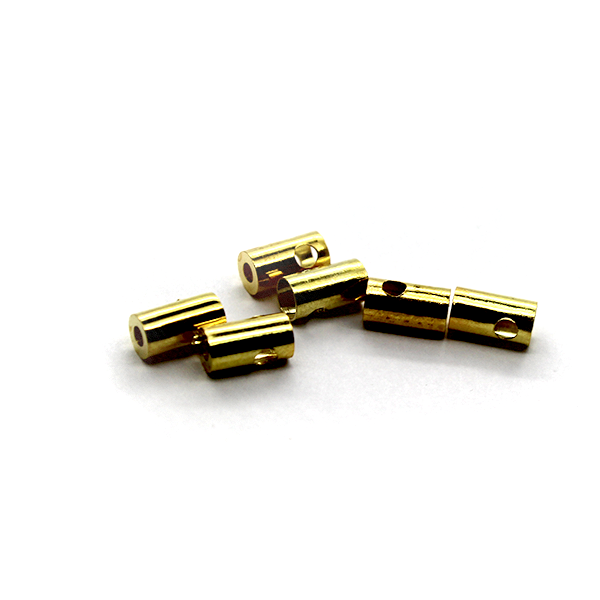Terminators, Bead Tips, Gold, Alloy, 6mm x 4mm, Sold Per pkg of 12