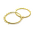 Earring Hoop with Loops, Gold, Alloy, 46mm x 40mm x 2mm, Sold Per pkg of 4