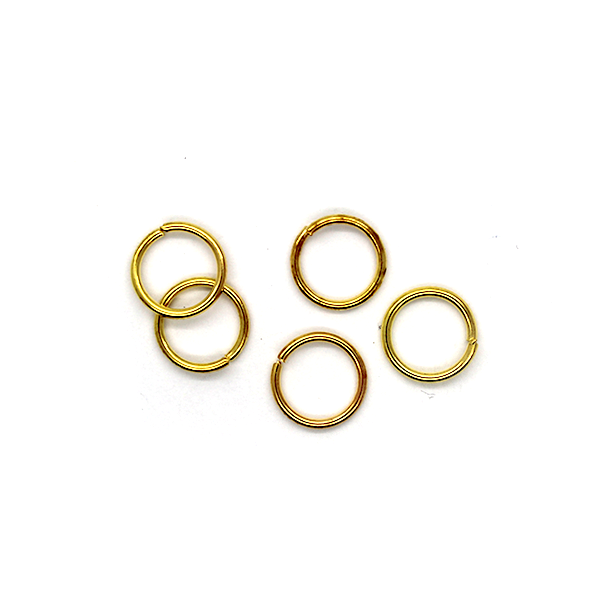 Jump Rings, Gold, Alloy, Round, 5mm, 20 Gauge, Sold Per Pkg of Approx 400