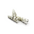 Bead Cone, Tower, Alloy, Bright Silver, 22mm x 8mm, Sold Per pkg of 14