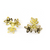 Bead Cap, Flower, Alloy, Gold, 14mm x 14mm, Sold Per pkg of 20