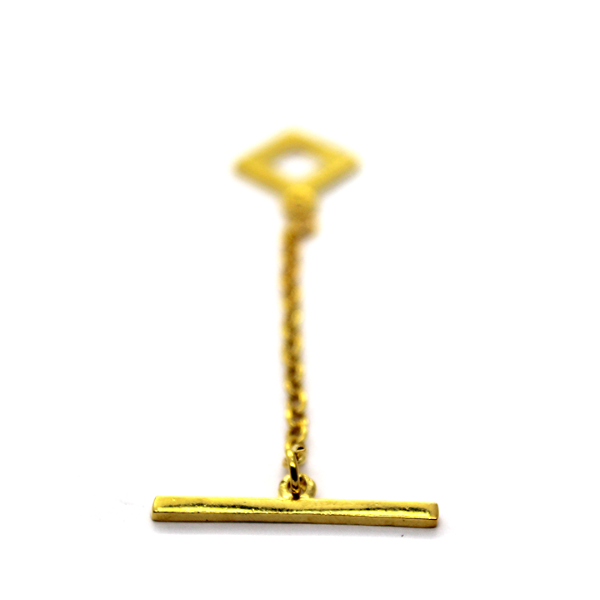 Clasp, Diamond Shaped Toggle Clasp, Gold, Alloy, Sold Per pkg of 1