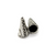 Bead Cone, Lined Circles, Alloy, Silver, 20mm x 10mm, Sold Per pkg of 4
